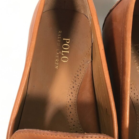 Polo Ralph Lauren Reynold Tan Loafers Driving Shoes Mens US 13D UK 12.5 EU 46 - Picture 4 of 16